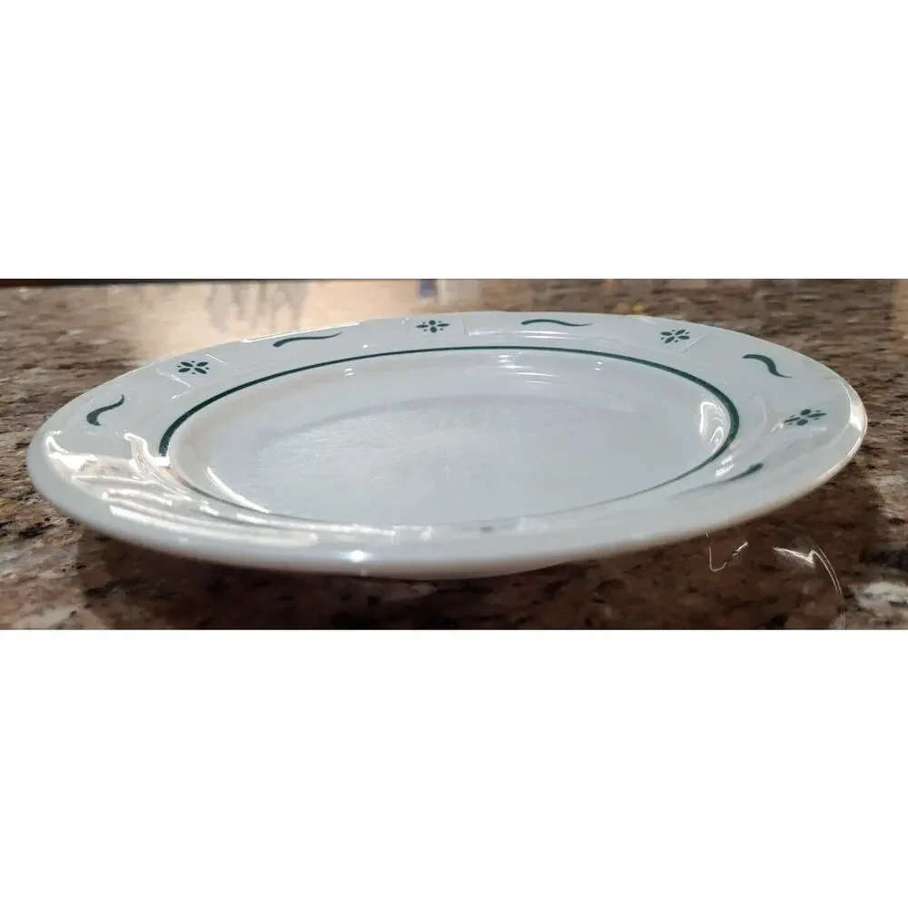 Longaberger Woven Traditions Classic Green Bread and Butter Plate 7 1/4